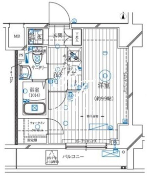 レガリス亀戸 505 間取り図