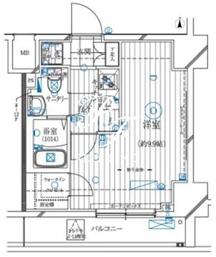 レガリス亀戸 705 間取り図