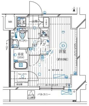 レガリス亀戸 1205 間取り図