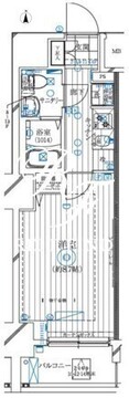 レガリス亀戸 704 間取り図