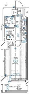 レガリス亀戸 904 間取り図