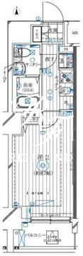 レガリス亀戸 1104 間取り図