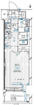 レガリス亀戸 403 間取り図