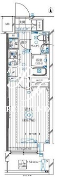 レガリス亀戸 1303 間取り図
