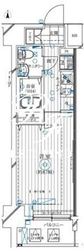 レガリス亀戸 1202 間取り図