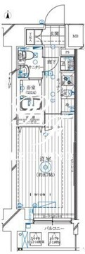 レガリス亀戸 1402 間取り図