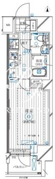レガリス亀戸 401 間取り図