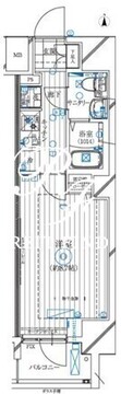 レガリス亀戸 801 間取り図