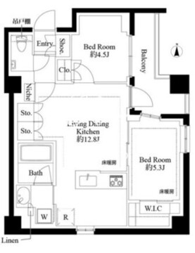 343レジデンス品川 404 間取り図