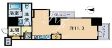 セレニティコート渋谷神泉 1105 間取り図