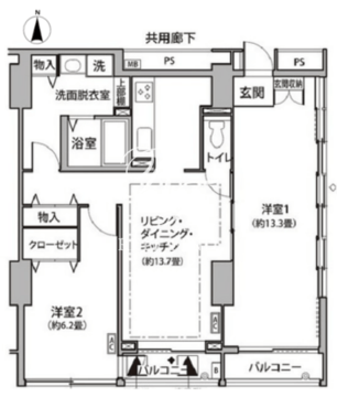 東雲キャナルコートCODAN 11-907 間取り図