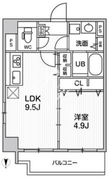 ルーツ両国 201 間取り図