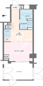 ＭＦＰＲコート麻布十番 101 間取り図
