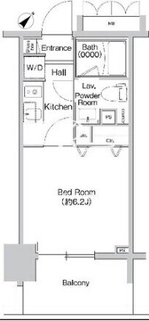 プライムアーバン神楽坂 809 間取り図
