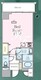 ゼンパレス日本橋 603 間取り図
