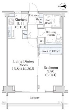 パークフラッツ市谷台町坂 205 間取り図