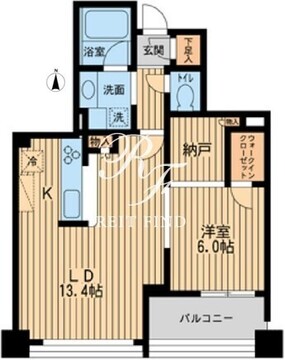 プロスペクト森下 402 間取り図