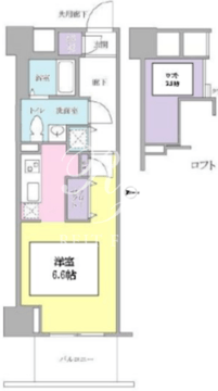 キーヌ・ブラン 507 間取り図
