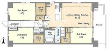 ドゥーエ町屋 215 間取り図