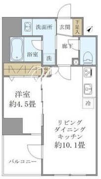 パインステージ白金高輪 402 間取り図