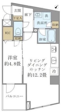 パインステージ白金高輪 404 間取り図
