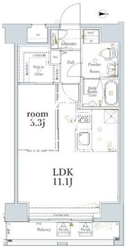ログ浅草 803 間取り図