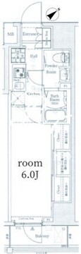 ログ上野駅前 202 間取り図