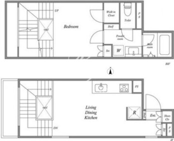 パセオ新宿三丁目 1-104 間取り図