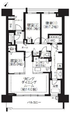晴海フラッグ SEA-D-602 間取り図