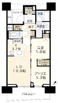 晴海フラッグ SUN-B-1217 間取り図