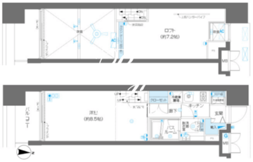 ズーム麻布十番 701 間取り図