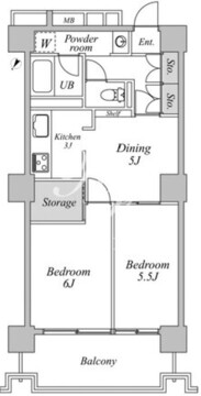 六本木ビュータワー 1009 間取り図