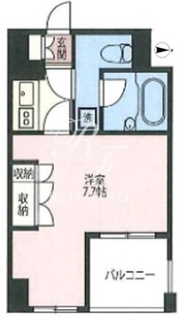 エスティメゾン浅草駒形 206 間取り図