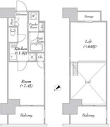 カナルフロント芝浦 1108 間取り図