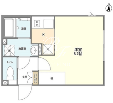 アレーロ三軒茶屋3 401 間取り図