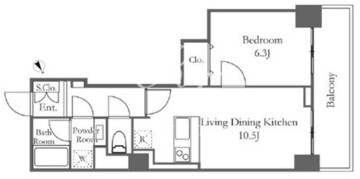 リバーシティ21新川 1113 間取り図