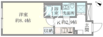 HTピア赤坂 405 間取り図