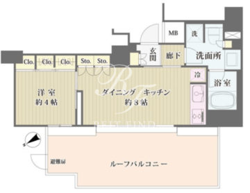 ＩＢＩＳ市ヶ谷 401 間取り図