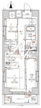 アルテシモリーノ 205 間取り図