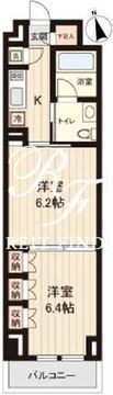 プラティーク清澄白河 602 間取り図