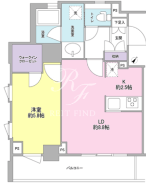 スタイリオ中延駅前 401 間取り図