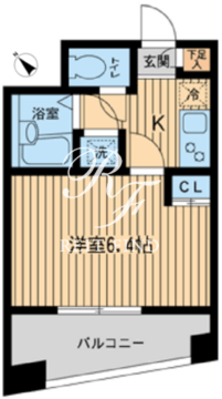 エスティメゾン千駄木 1203 間取り図