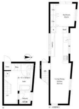 スクエアコート早稲田 9 間取り図
