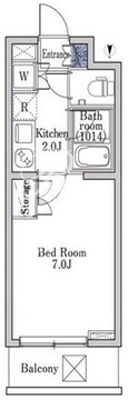 ラクラス学芸大学 208 間取り図