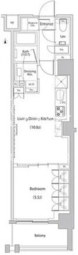 ザ・パークハビオ文京江戸川橋 709 間取り図