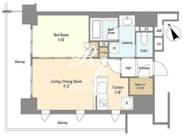 JP noie 三田 301 間取り図