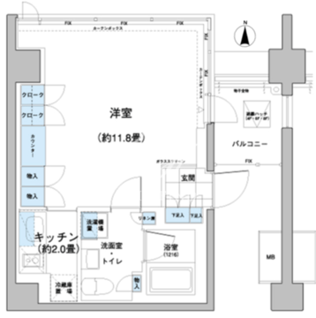 ガーデニエール砧レジデンス 913 間取り図