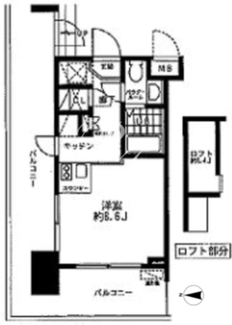 レジディア大森東 305 間取り図