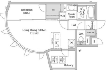 コンフォリア用賀 210 間取り図