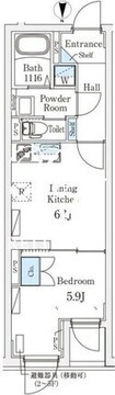 グランパセオ成城学園前 502 間取り図